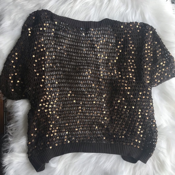 Moda International netted cardigan with sequins. - Picture 5 of 5